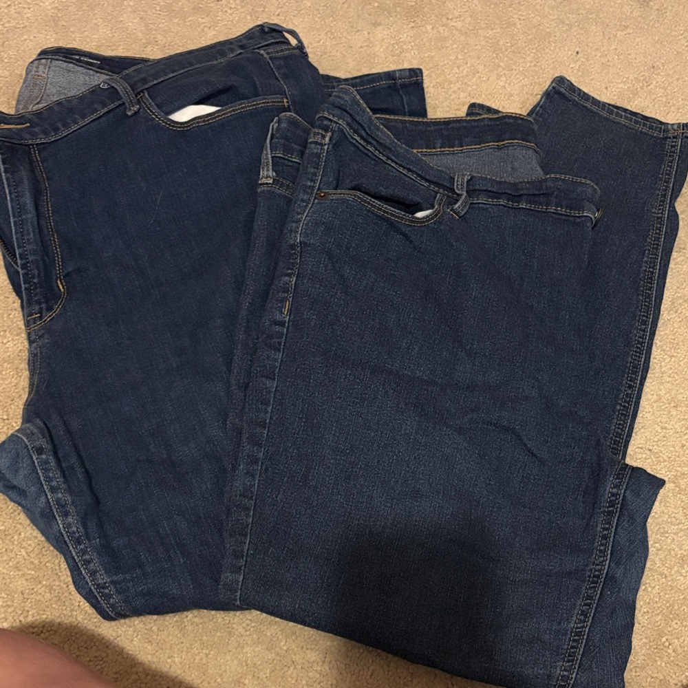 Old Navy Women's Skinny Jeans - Dark Blue